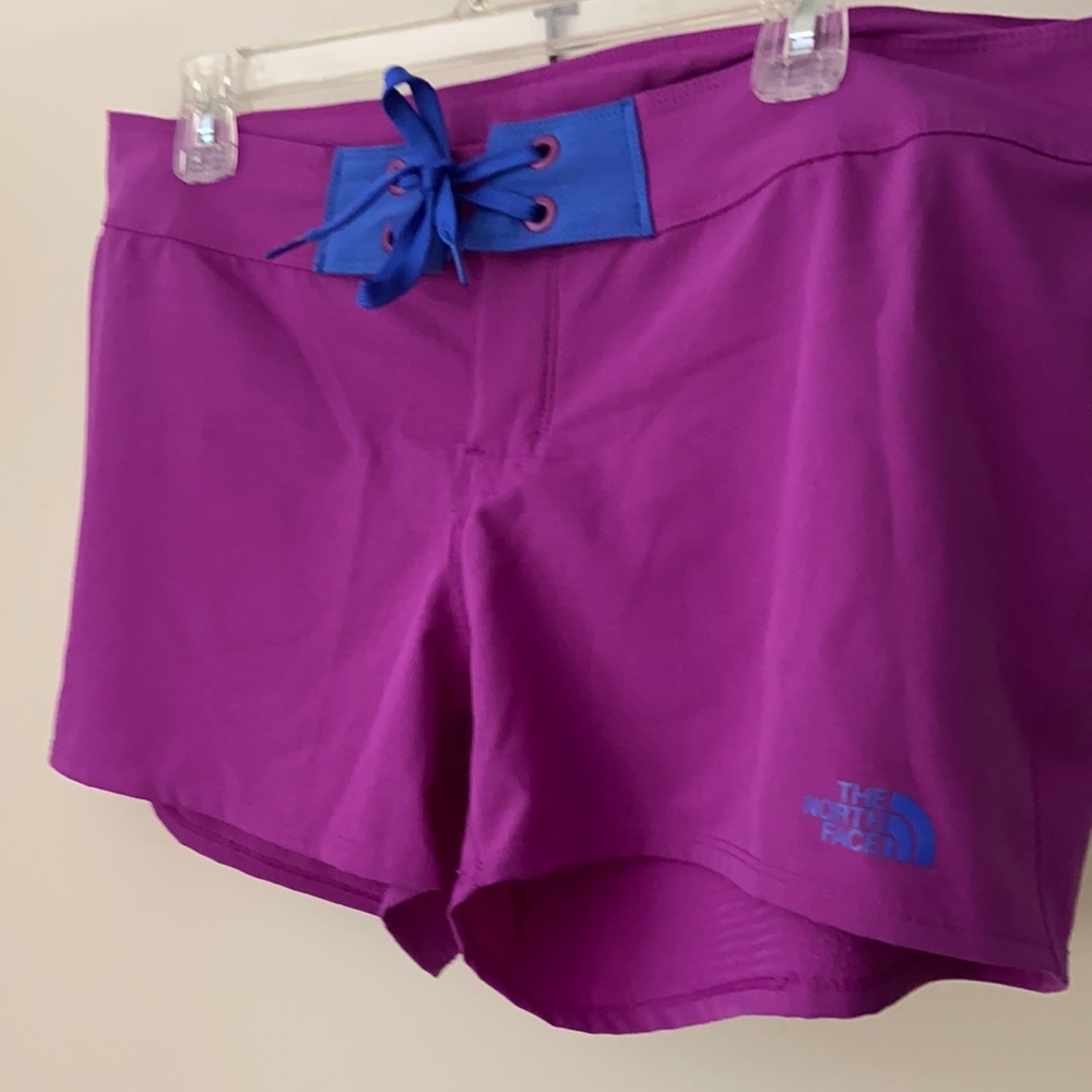 The North Face purple board shorts size 14